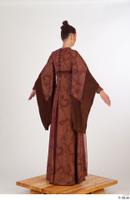  Photos Woman in Historical Dress 35 15th century a poses brown dress historical clothing whole body 0006.jpg